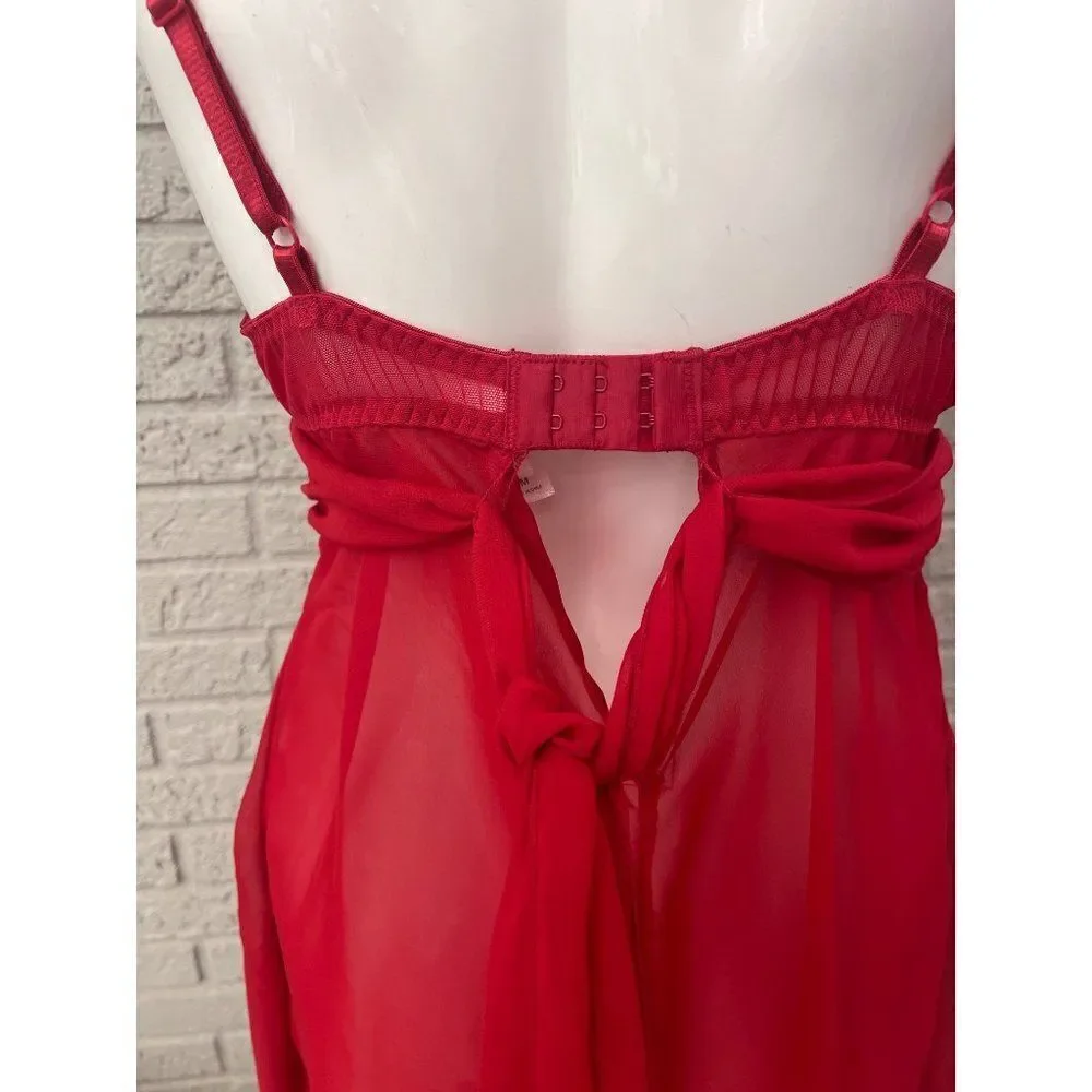 Inner Secrets Red Lingerie Teddy Size M